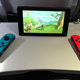 Good: Playing Zelda on a plane. Bad: The flimsy stand.